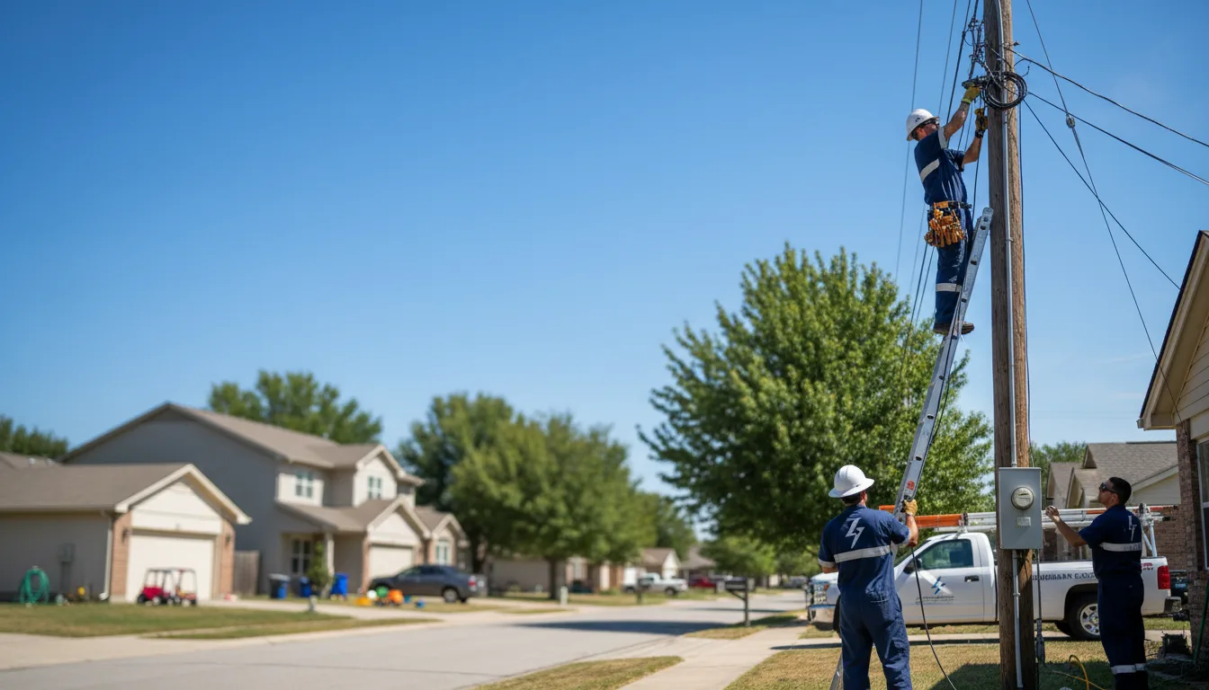Residential electrician providing installation services in Partridge, KS